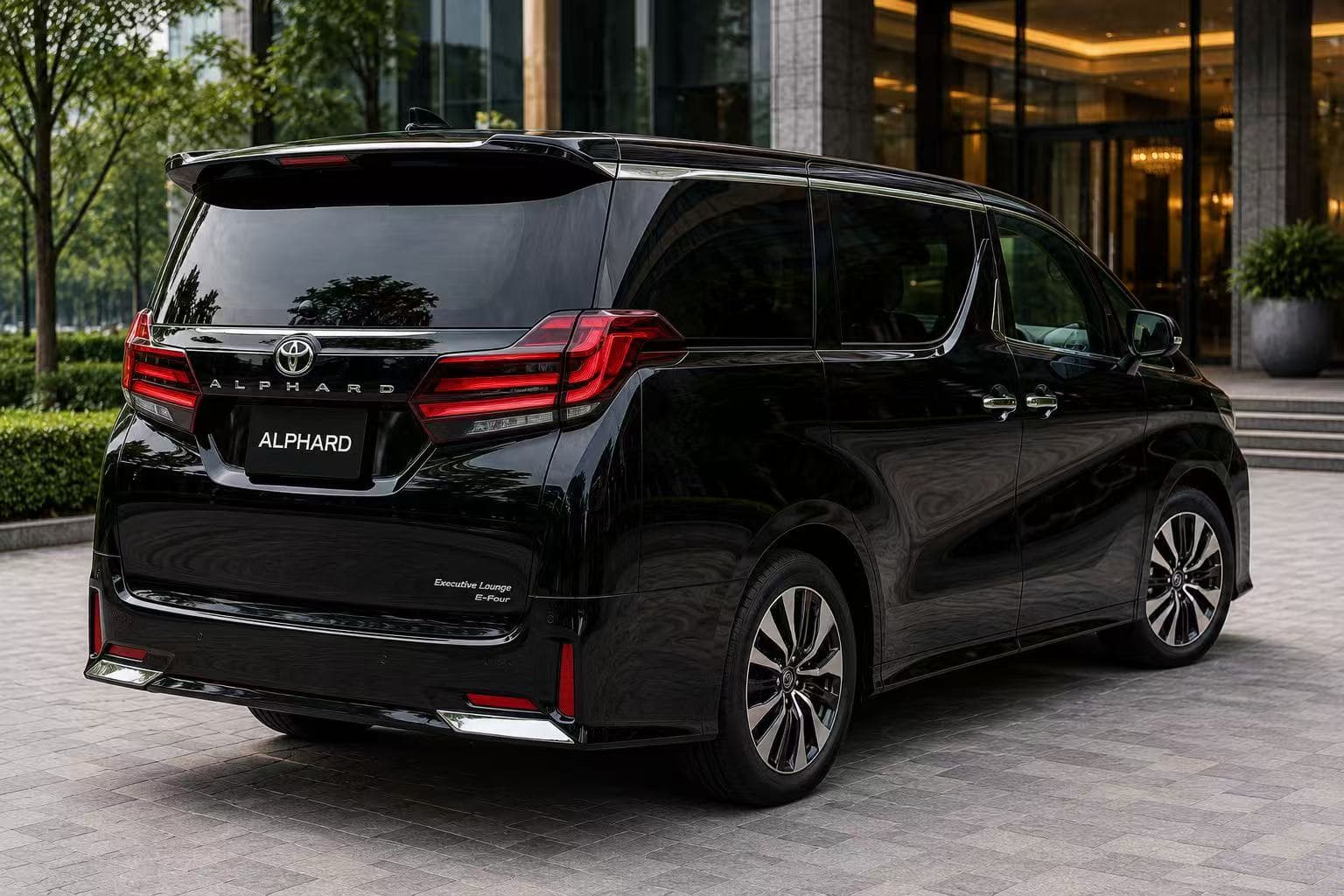 Toyota Alphard rear passenger cabin