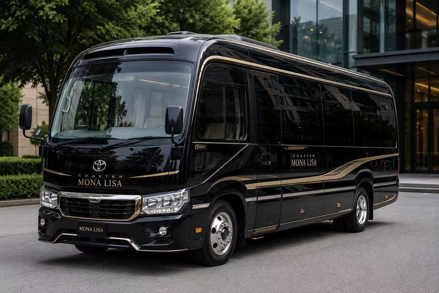Toyota Coaster front exterior