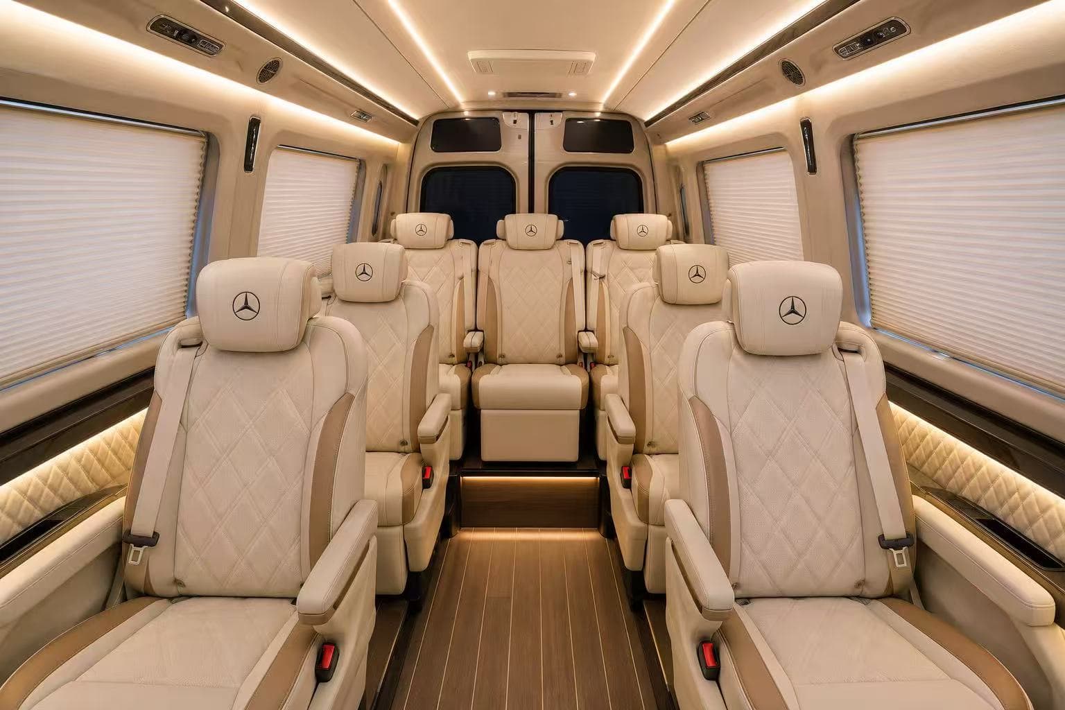 Mercedes-Benz Sprinter cockpit and front cabin