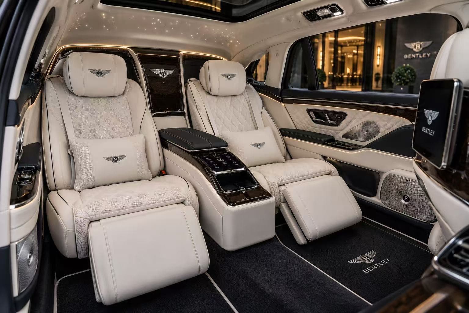 Bentley cockpit and front cabin