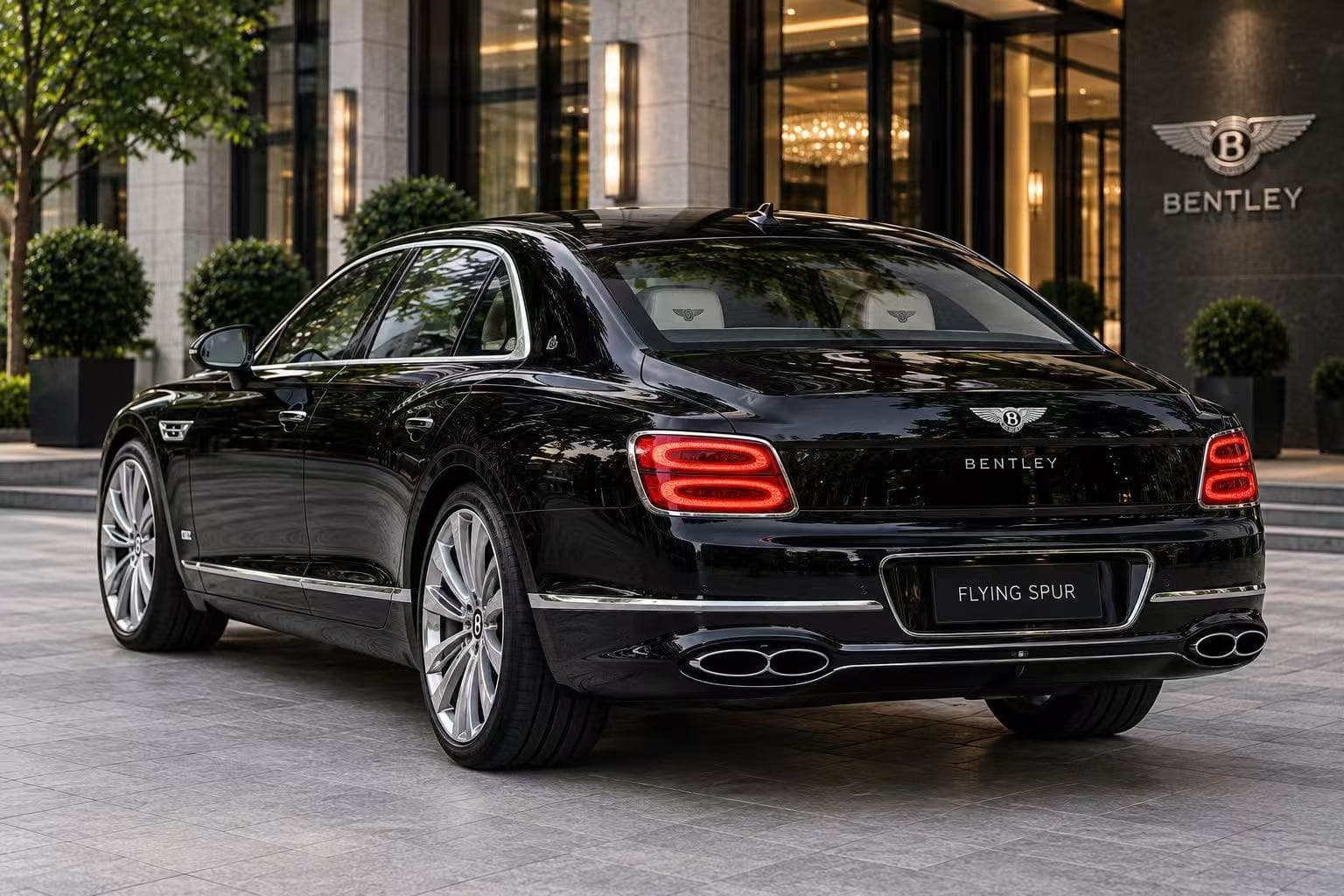 Bentley rear passenger cabin